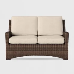 Halsted Wicker Patio Loveseat - Threshold™ -Crosley shop GUEST c10eda52 f2ba 4abd b5cc 50b37118c7ba