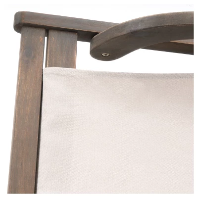 Nikki Set Of 2 Wood And Canvas Sling Chair - Beige - Christopher Knight Home 2 Nikki Set Of 2 Wood And Canvas Sling Chair - Beige - Christopher Knight Home - Image 2