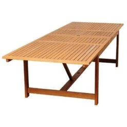 Brandon 11pc Patio Eucalyptus Wood Extendable Dining Set - International Home Miami -Crosley shop GUEST c3511f2f d8c0 46da a14b cea3a57107f5