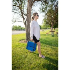 Stansport Steel Frame Foldable Coliseum Seat - Blue -Crosley shop GUEST c561f2bd 61a8 4ce7 8ecb 4a9255396e45