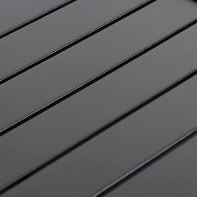 5pc Patio Dining Set With Steel Table With 1.57" Umbrella Hole & Lightweight Aluminum Frame Sling Chairs - Captiva Designs 5 5pc Patio Dining Set With Steel Table With 1.57" Umbrella Hole & Lightweight Aluminum Frame Sling Chairs - Captiva Designs - Image 5