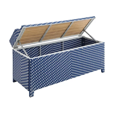 Maksville Outdoor Aluminum Storage Bench - MiBasics 10 Maksville Outdoor Aluminum Storage Bench - MiBasics - Image 10