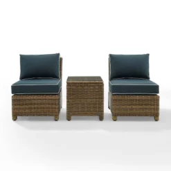 Bradenton 3pc Wicker Armless Chairs With Side Table - Crosley 23 Bradenton 3pc Wicker Armless Chairs With Side Table - Crosley -Crosley shop GUEST c839eaca 2f79 4217 915c 195193cabe36