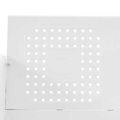 Bates Outdoor Loveseat Glider - White - Crosley 6 Bates Outdoor Loveseat Glider - White - Crosley - Image 6