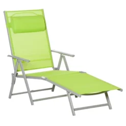 Outsunny Steel Fabric Outdoor Folding Chaise Lounge Chair Recliner With Portable Design & 7 Adjustable Backrest Positions -Crosley shop GUEST c9463b39 b397 42a9 acd7 876c3631d86d
