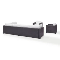 Biscayne 7pc Outdoor Wicker Sectional Set - White - Crosley -Crosley shop GUEST c9f42fa4 6ca3 45ac b401 4b725fd26875