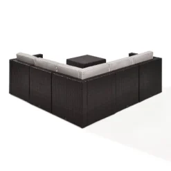 Palm Harbor 6pc Outdoor Wicker Sectional Set - Gray - Crosley 16 Palm Harbor 6pc Outdoor Wicker Sectional Set - Gray - Crosley -Crosley shop GUEST cb1bba82 da4d 4967 a881 0aa1d788b0e8