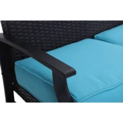 Rattan Wicker Patio Loveseat - Captiva Designs -Crosley shop GUEST cb6f4f2e 0692 4d7f 9056 215324d5f965