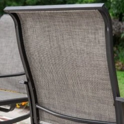 7pc Patio Dining Set With Rectangle Table With 2.6" Umbrella Hole & Metal Sling Arm Chairs - Captiva Designs -Crosley shop GUEST cc0ecfee 0a2c 4b27 9695 6bf43fa52453