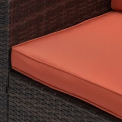 6pc Wicker Outdoor Conversation Set - Orange - EDYO LIVING 22 6pc Wicker Outdoor Conversation Set - Orange - EDYO LIVING -Crosley shop GUEST cdee7981 27e6 4582 b22e b6bd78ae8d28