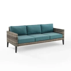 Prescott Outdoor Wicker Sofa - Crosley -Crosley shop GUEST ce2cbe14 2549 414b aaba 70793efd660e