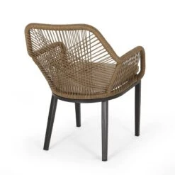 Russel 3pc Outdoor Wicker 2 Seater Chat Set - Light Brown/Beige - Christopher Knight Home -Crosley shop GUEST cf3d9a2a 04f8 4056 b37b 7decfafeee00