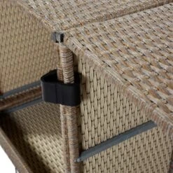 Outdoor Patio 6-Piece PE Wicker Sectional Sofa With 2 Coffee Tables, Brown Wicker + Beige Cushions - ModernLuxe -Crosley shop GUEST d17e94af 8a16 4e2f 8386 7e5ee8d76869