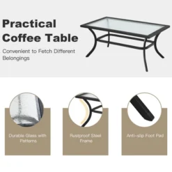 Costway 4 PCS Patio Furniture Set Cushion Sofa Loveseat Sectional Garden Deck Poolside 15 Costway 4 PCS Patio Furniture Set Cushion Sofa Loveseat Sectional Garden Deck Poolside -Crosley shop GUEST d27fca52 d7e7 4f16 a20b 6da08f7a010d