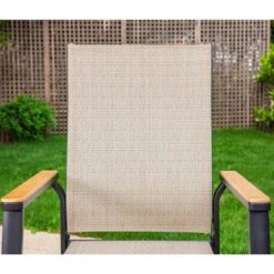 Captiva Designs 9pc Outdoor Dining Set With Rectangle Table And Beige Aluminium Textilene Chairs -Crosley shop GUEST d2ef10de fd41 47b9 b1b9 397d55b2c677