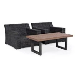 Beaufort 3pc Outdoor Wicker Seating Set With Coffee Table - Mist - Crosley 13 Beaufort 3pc Outdoor Wicker Seating Set With Coffee Table - Mist - Crosley -Crosley shop GUEST d331a814 838b 4fe1 9cbe 4f54ce497133