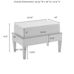 Capella 7pc Outdoor Wicker Sofa Set - Gray - Crosley -Crosley shop GUEST d40bdb4f 7864 49f2 9b2d 8a539f462f2f