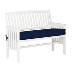 Outdoor Bench - Whitewash - CorLiving