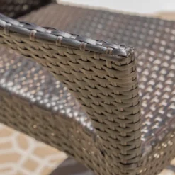 Mirage 4pk Wicker Stacking Chairs - Brown - Christopher Knight Home -Crosley shop GUEST d54b23b7 6a87 46a4 82b7 233676ae5756