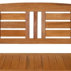 Sunnydaze Decor Sunnydaze Outdoor Meranti Wood With Teak Oil Finish 2-Person Garden Storage Bench Seat - 47" - Brown -Crosley shop GUEST d5d16234 039d 4c94 b63b 552700258424