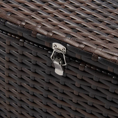 6pc Wicker Outdoor Conversation Set - Orange - EDYO LIVING 15 6pc Wicker Outdoor Conversation Set - Orange - EDYO LIVING - Image 15