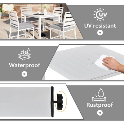 Outdoor Four-Seat Dining Set For Patios, Balconies And Lawns - ModernLuxe 12 Outdoor Four-Seat Dining Set For Patios, Balconies And Lawns - ModernLuxe - Image 12