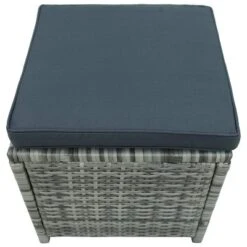 6pc Wicker Patio Set With Glass Table Ottomans - Gray/Dark Gray - GODEER 25 6pc Wicker Patio Set With Glass Table Ottomans - Gray/Dark Gray - GODEER -Crosley shop GUEST de651101 9f7a 4ffd 8c21 12cf825b53a4