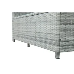 6pc Wicker Patio Set With Glass Table Ottomans - Gray/Dark Gray - GODEER 28 6pc Wicker Patio Set With Glass Table Ottomans - Gray/Dark Gray - GODEER -Crosley shop GUEST def0ebb7 ab73 4916 9c08 9a564b376308