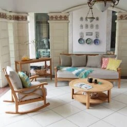 Abbington Teak Daybed With Cushion - Beige - Cambridge Casual -Crosley shop GUEST dfe3c529 7364 4ebb 852a df3eb42b9c1d