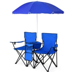 Costway Portable Folding Picnic Double Chair W/Umbrella Table Cooler Beach Camping Chair 16 Costway Portable Folding Picnic Double Chair W/Umbrella Table Cooler Beach Camping Chair -Crosley shop GUEST e0ab7faf 2770 4305 b077 062393bba0f4