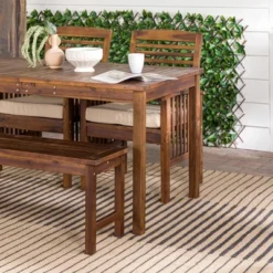 Ravenscroft 4pc Acacia Wood Patio Dining Set - Saracina Home -Crosley shop GUEST e101c323 d528 4c44 add8 ef39ff566203