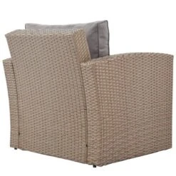 4pc Outdoor Wicker Conversation Set With Cushions - Gray - GODEER 20 4pc Outdoor Wicker Conversation Set With Cushions - Gray - GODEER -Crosley shop GUEST e1aa4263 d8a8 4e29 a473 8bfa244ee6b4