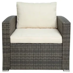 7pc Wicker Patio Set With Cushions & Storage Box - Gray/Beige - GODEER 14 7pc Wicker Patio Set With Cushions & Storage Box - Gray/Beige - GODEER -Crosley shop GUEST e2ccd1f9 ee4c 4ee7 9681 4618f1c964ef 1