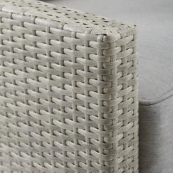 Capella Outdoor Wicker 4 Pc Sofa With Two Chairs And Coffee Table Set Gray/Acorn - Crosley -Crosley shop GUEST e46a2cf7 5086 42c2 877c a77de518bcda 3