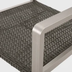 Cape Coral 7pc Aluminum & Wicker Glass Outdoor Patio Dining Set - Silver/Gray - Christopher Knight Home -Crosley shop GUEST e4ec4a7a 479a 42f8 a559 6bb409a44a14