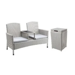 2pc Maksville Aluminum Patio Loveseat & Trash Can - MiBasics 27 2pc Maksville Aluminum Patio Loveseat & Trash Can - MiBasics -Crosley shop GUEST e4f0fdd0 7bf0 48f2 b7b7 2ceaf81686db
