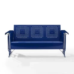 Bates Outdoor Metal Sofa Glider - Navy - Crosley -Crosley shop GUEST e60d4040 a971 4e93 811e 126effeff912