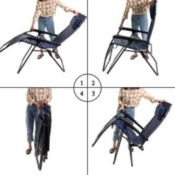 Timber Ridge FC-630-68080 Zero Gravity Locking Outdoor Patio Sun Lounger Recliner Lounge Chair With Cupholder, Blue -Crosley shop GUEST e91dc1a8 7ab1 4b4e 9d15 8fd68de166e8