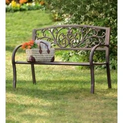 Evergreen Blooming Garden Metal Bench 10 Evergreen Blooming Garden Metal Bench -Crosley shop GUEST ea306d75 a9eb 4aee a4ec 774751e86157