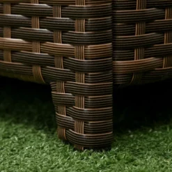 Outsunny Patio Wicker Storage Bench, Cushioned Outdoor PE Rattan Patio Furniture, Assisted Easy Open, Two-In-One Seat Box With Handles Seat, Red -Crosley shop GUEST eab2f9e5 23c8 4721 b3a6 9d3cd599cc90