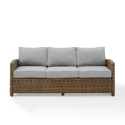 Bradenton Outdoor Wicker Sofa - Crosley 6 Bradenton Outdoor Wicker Sofa - Crosley - Image 6
