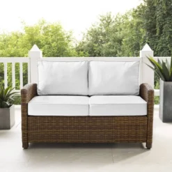 Bradenton Outdoor Wicker Loveseat - Crosley -Crosley shop GUEST ebb4aa83 75ff 4b9f 9228 d301c3d4edca