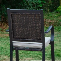 5pc Patio Dining Set With Steel Table & Rattan Chairs - Captiva Designs -Crosley shop GUEST ece27cc5 f5ca 4325 98fc c6a0c74b6f3d