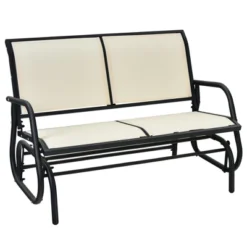 Costway Patio Swing Glider Bench Loveseat Rocking Chair Backyard Poolside -Crosley shop GUEST ecedf38c 0dde 4497 b97f f04366d264e3
