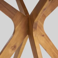 5pc Didicas Wood Wicker Patio Dining Set Teak - Christopher Knight Home -Crosley shop GUEST edfa7623 63a0 409f 9f0f 904791796691