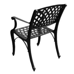 95" Rectangular Modern Outdoor Mesh Lattice Aluminum Patio Dining Set With 8 Arm Chairs - Black - Oakland Living -Crosley shop GUEST f26247b7 d286 41cb bcdd a9d9dcc53e0b