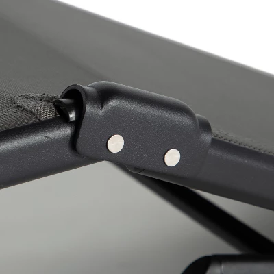 Jomeed Chaise Outdoor Reclining Adjustable Folding Lightweight Beach Patio Lounge Chair With 7 Back Reclining And 2 Leg Positions, Gray 4 Jomeed Chaise Outdoor Reclining Adjustable Folding Lightweight Beach Patio Lounge Chair With 7 Back Reclining And 2 Leg Positions, Gray - Image 4