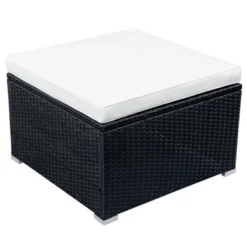 9pc Wicker Patio Seating Set With Cushions - Black/Beige - GODEER 19 9pc Wicker Patio Seating Set With Cushions - Black/Beige - GODEER -Crosley shop GUEST f795de10 43c7 4579 9b55 f5f7d5dcc271 1