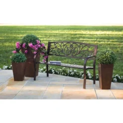 Evergreen Blooming Garden Metal Bench 7 Evergreen Blooming Garden Metal Bench -Crosley shop GUEST f7fc350a c2bc 4662 a6c5 3a13ded04acc