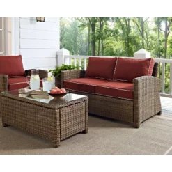 Bradenton Outdoor Wicker Loveseat - Crosley -Crosley shop GUEST f7fee3e3 5a4f 4e06 b487 735845cd59c9